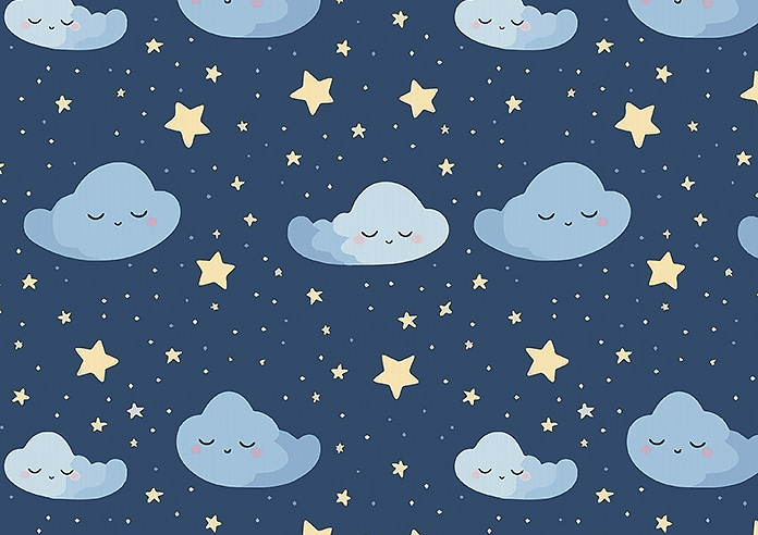 Starry Night, Blue Sighs - Roman Blind - Image 7